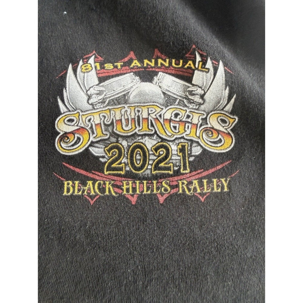 Sturgis 2021 Black Hills Rally South Dakota Men's Black Sleeveless T-Shirt Large